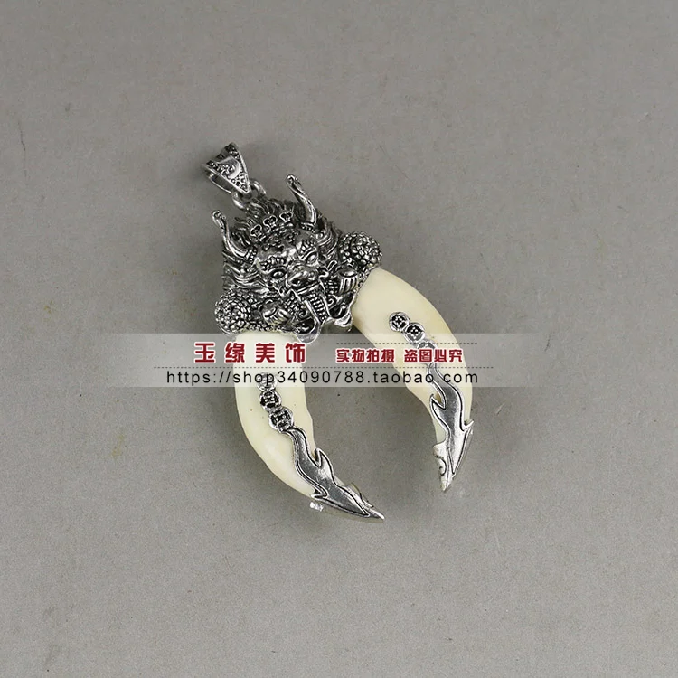 Fine Tibetan Silver Alloy Faucet Set(Dog Tooth) Hanging