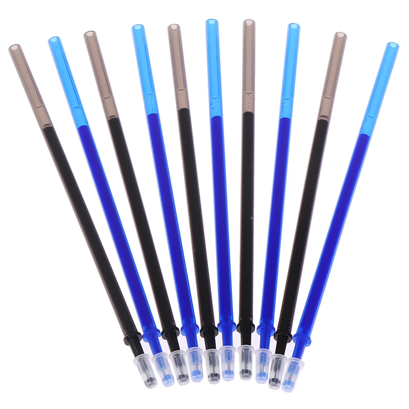 

20Pcs Erasable Pens High Temperature Disappearing Fabric Marker Pen For Patchwork Fabric PU Leather Mark Sewing Tool 2 Colors