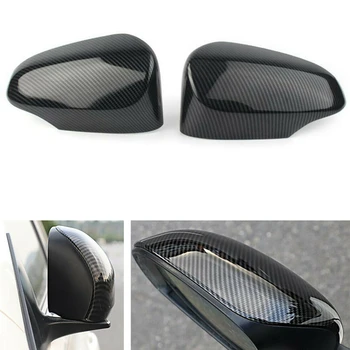 

2Pcs Carbon Fiber Side Rear View Mirror Cover Trim for Toyota Corolla 2014-18