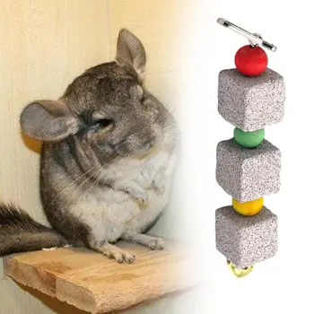 

Rabbit Pet Hamster Chinchilla Bird Teeth Grinding Stone String Chew Toy Tempting Bird grindstone Birds Toys