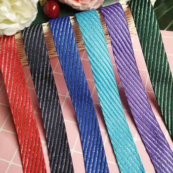 

25mm Ribbon Trim Fabric Ribbon Carnival Grosgrain Wired Ribbon Glitter Ribbon Craft Supplies DIY Bow tie Clothing Accessories