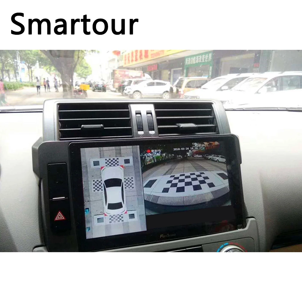Smartour 360 градусов бесшовный панорамный видеорегистратор 4K ультра чистый 2D вид вокруг системы без светильник ночного видения
