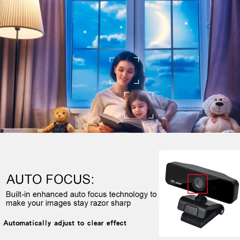 A20 360 градусов HD 1080P Веб-камера с автофокусом микрофон широкоформатная USB камера
