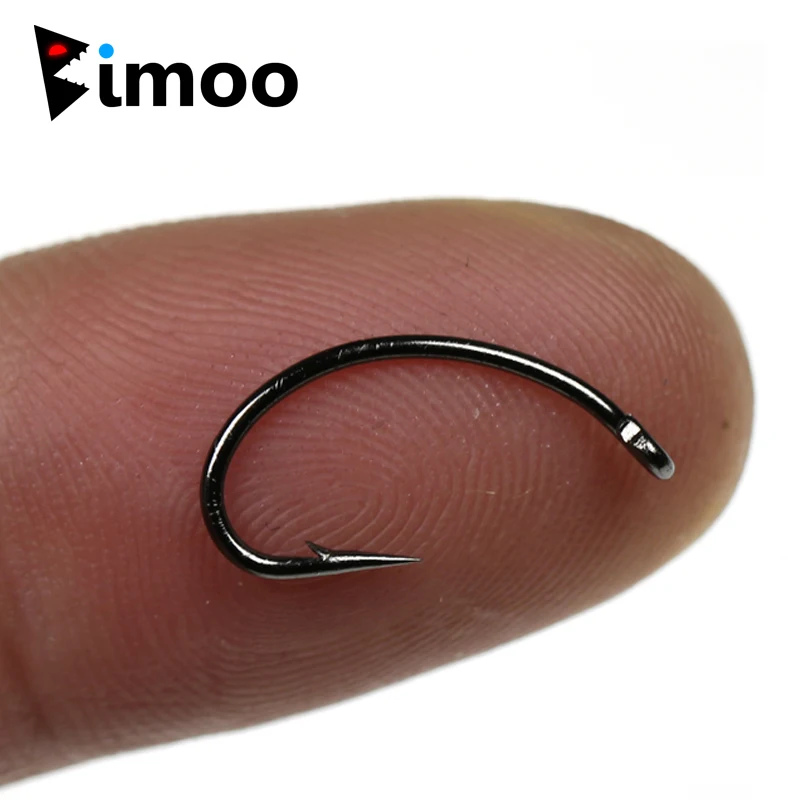 Bimoo 100 шт. классические закругленные хвостовики для завязывания колючей мухи яйца