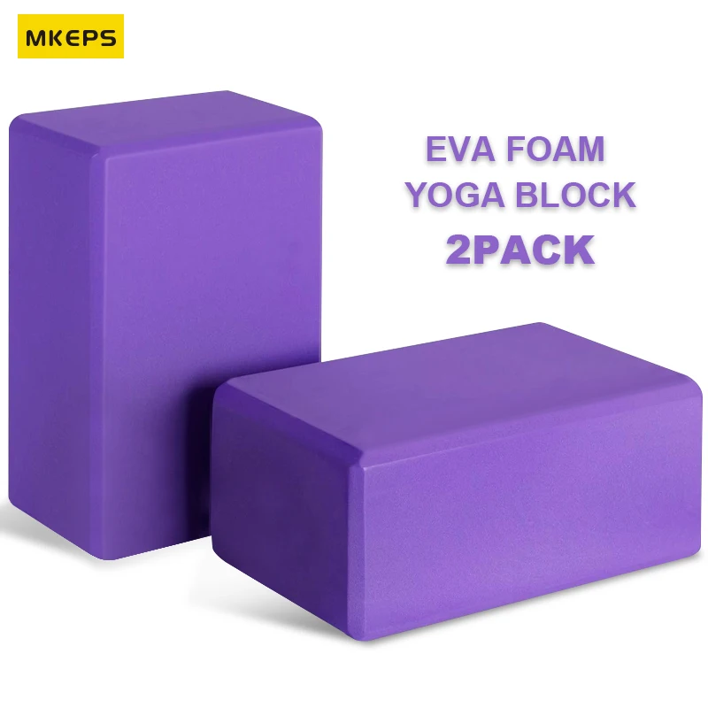 Yoga World EVA Yoga Block Set of 2 Foam Block High Density and Non-Slip Bricks 