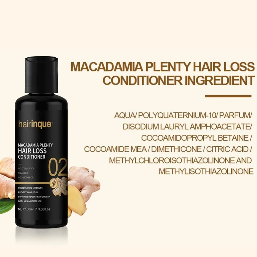 Macadamia, шампунь для выпадения волос, кондиционер, набор для восстановления волос, восстановление корней волос, утолщенный набор для ухода за волосами