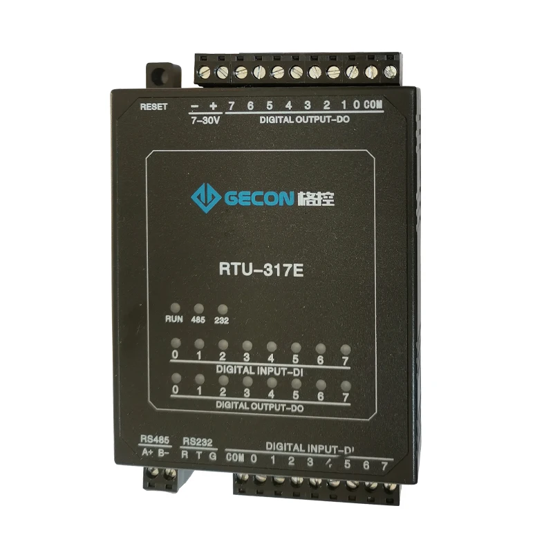8-канальный транзистор импульсный выход цифровой модуль ввода RS485 протокол MODBUS RTU