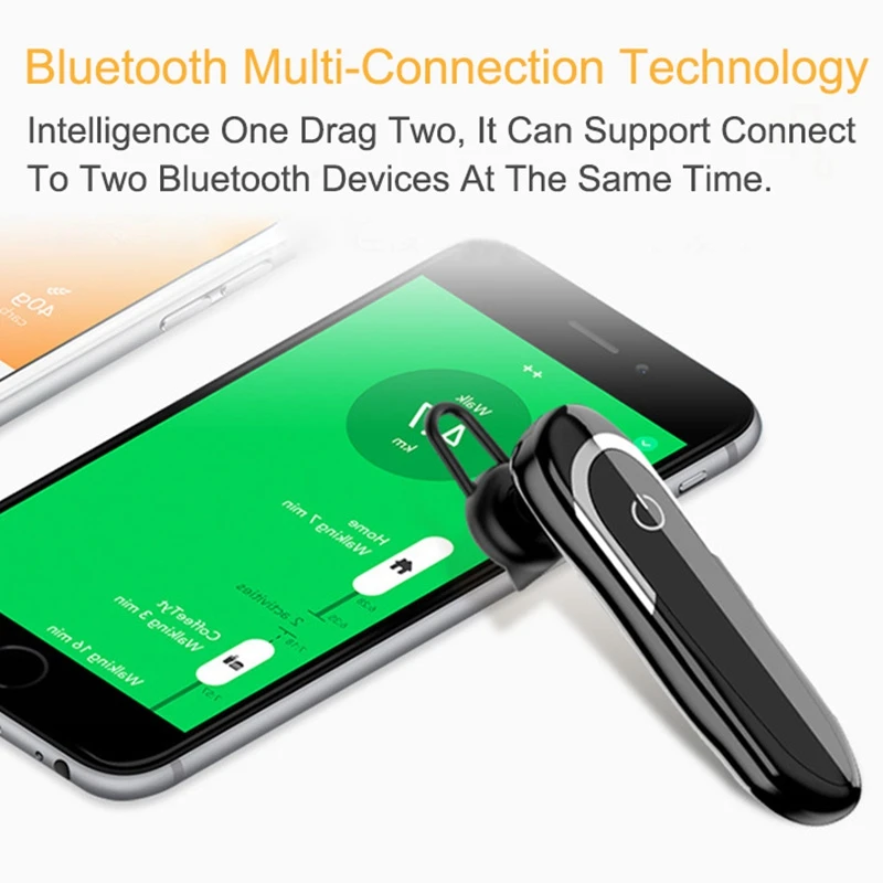 Bluetooth наушники с микрофоном 32 часа в режиме разговора беспроводная гарнитура Влагозащищенные спортивные музыкальные наушники длинные последние наушники