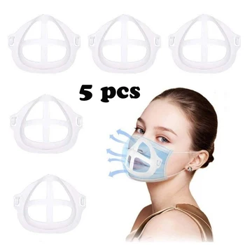 

5pcs mask holder, inner cushion support frame, 3D stereo breathable mask holder, inner support anti-boring bracket