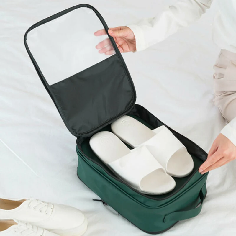 Держатель на молнии, органайзер, сумка для хранения обуви, матовая полиуретановая сумка для багажа, портативная дорожная сумка