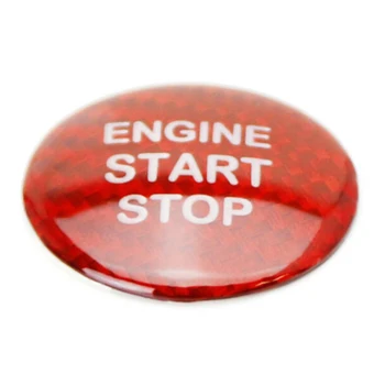 

Red Carbon Fiber Keyless Engine Push Start Button Cover For Lexus IS GS ES RC Car Styling Accessories