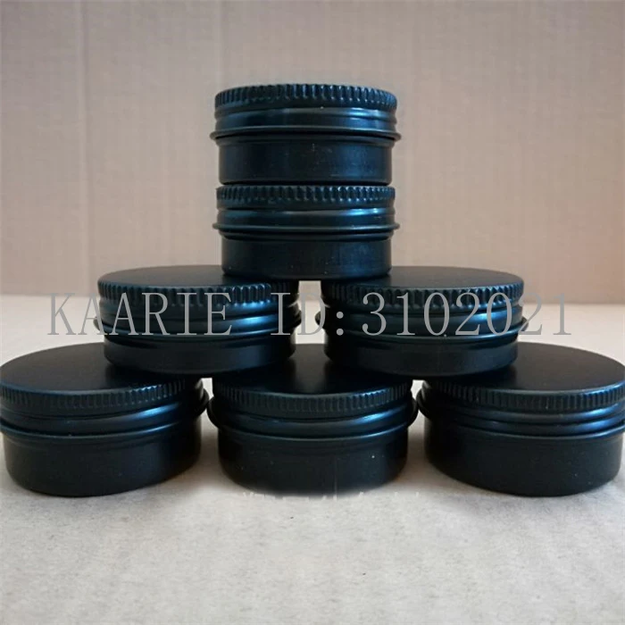 10/15/20g мл многоразовый нагреваемый коробка черный пустой круглый Алюминий