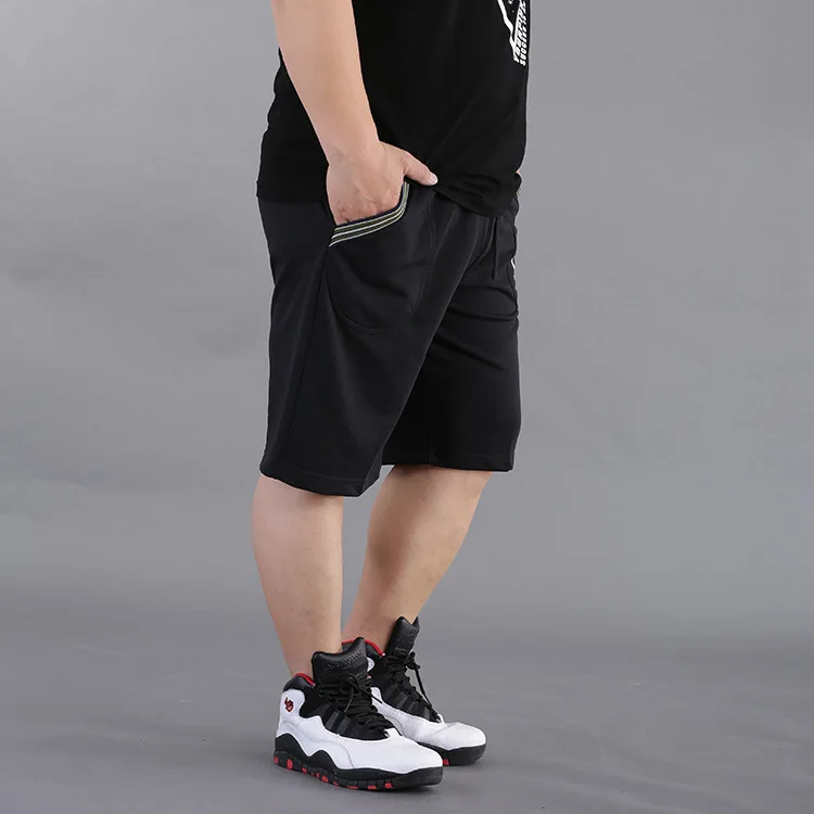 

Summer Large Size MEN'S Trousers Korean-style Plus-sized Lettered Elasticity Capri Pants Extra Large Casual Pants Fashion Plus-s