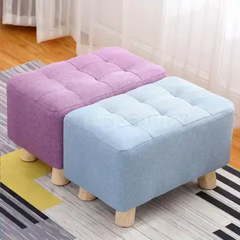 

Cloth stool home sofa bench lazy wood shoes bench simple living room coffee table stool low stool