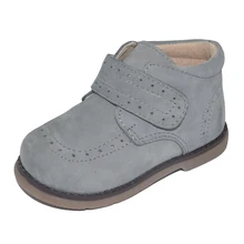 Sandq Детский Мальчиков ботильоны обувь из натуральной кожи; зимняя обувь для дети обувь zapato обувь для детей девочек брюки серого или темно-синего цвета; ботинки