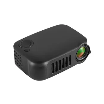 

A2000 Mini Portable Projector 800 lumen Supports HD LCD 580 Ampere Hours Lamp Life Home Theater Video Projector Black
