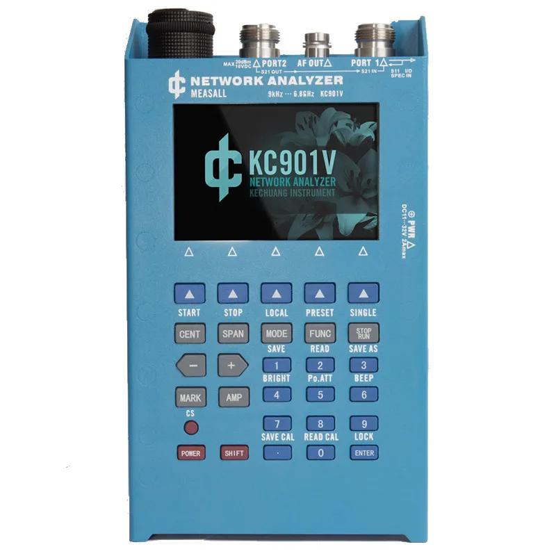 KC901V 6 8 ГГц ручной векторный сетевой анализатор РЧ мультиметр антенный питатель
