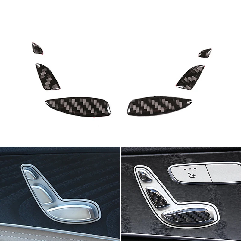 

6 шт., кнопки для регулировки сиденья Mercedes Benz C E GLC Class W205 W213 X253