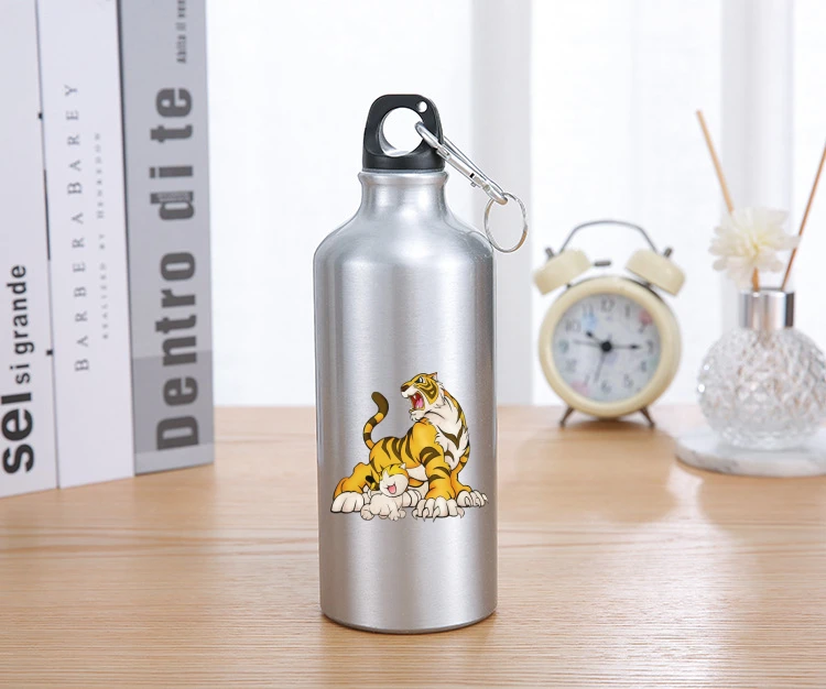 

Bicycle Water Bottle 600ML Metal Drinkware Tour Outdoor Sport School Leak Proof Funny Cartoon Portable Climbing Water Bottles