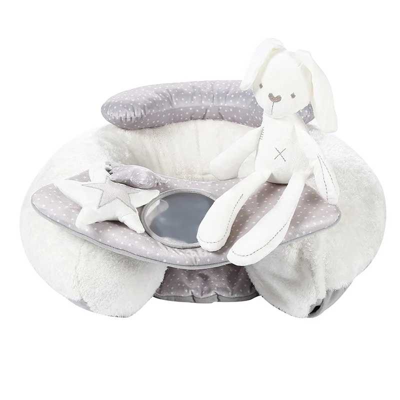 with rabbit Multifuncional infantil детское сиденье для дивана поддержка мягкий плюш PV игрушка стульчик для кормления PE Надувной учится сиденье стул - Цвет: with rabbit