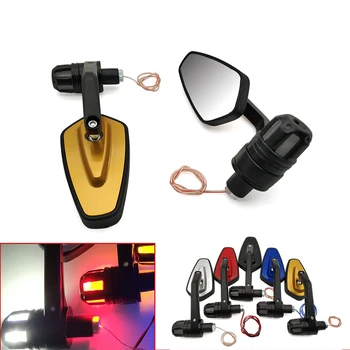 

Motorcycle handle mirror with Turn LED signal light For KTM Bajaj PulsaR 200 NS All YeaRs 1190 AdventuRe/R 1290 SupeR Duke R/GT
