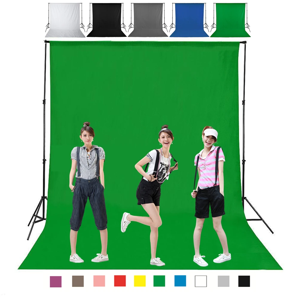 

1.6X1/2/3/4M Green Screen Photo Background Photography Backdrops Backgrounds Studio Video Nonwoven Fabric Chroma key Backdrop