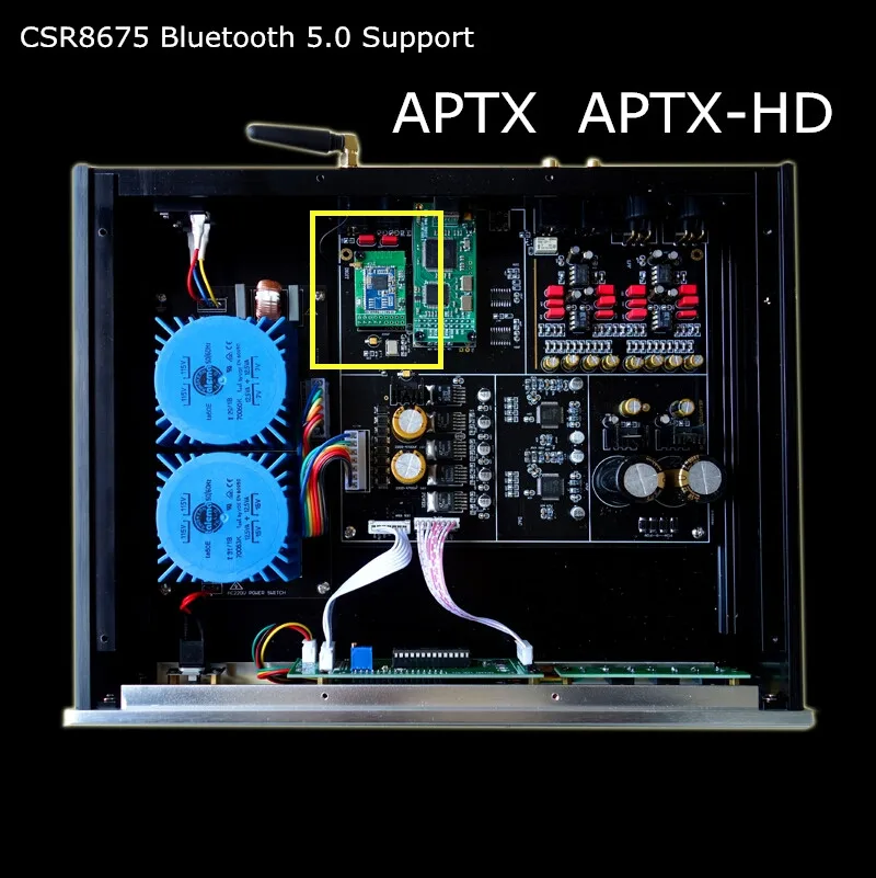 R-088 DC-100 CSR8675 Bluetooth 5,0 APTX HD цифровой аудио транспорт двойной чип AK4497 DAC