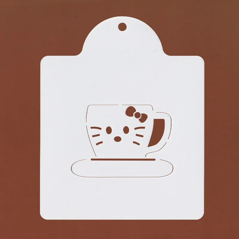 cup stencil 2 шт./компл. Чай горшок Чай чашки Нержавеющая сталь трафареты для нарезки печенья прессформы DIY помадка, кондитерские изделия печенья пресс-формы для выпечки торта украшения инструменты k020 - Цвет: cup stencil