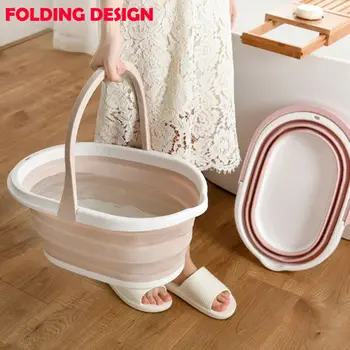 

Portable Magic Foldable Bucket Solid Outdoor Clean Bucket Fishing Camping Car Wash Mop Folding Bucket Home Kitchen Floor Tools