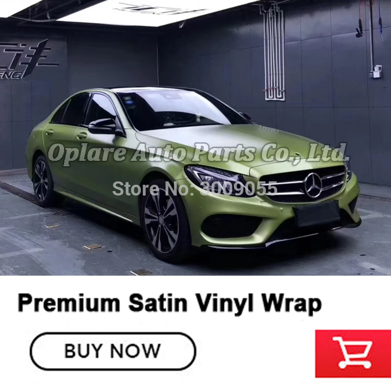 

Highest quality latest color moss green (Exclusive colour) satin Vehicle wrapping paper satin wrapping car