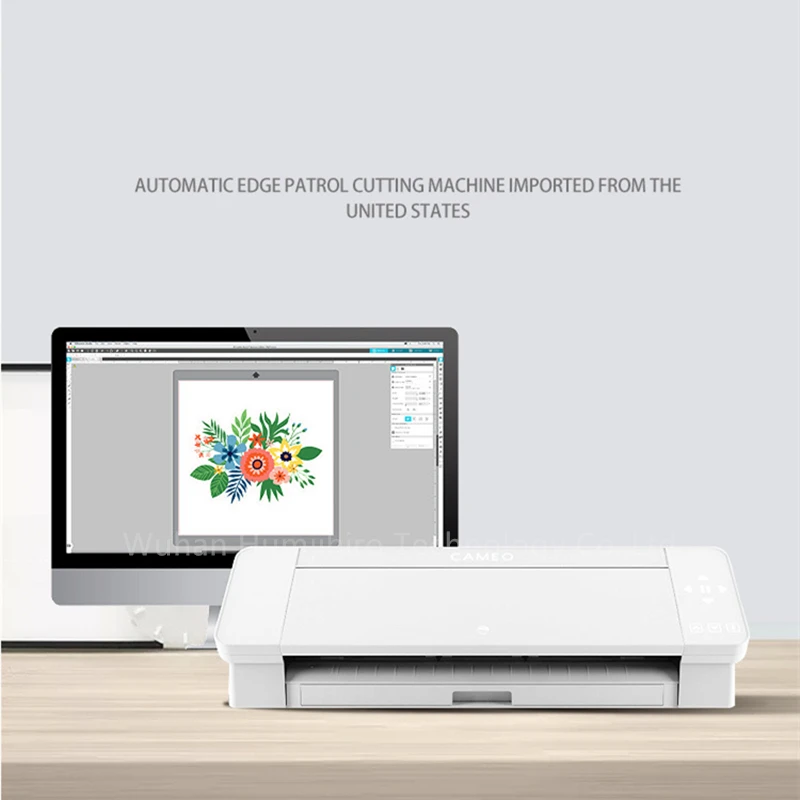 자동 조각 프린터 실루엣 CAMEO4 플로터 열전달 필름 자체 접착 골판지 PVC 다이 DIY 절단기