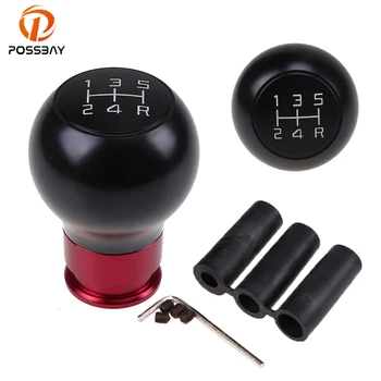 

POSSBAY 5 Speed Car Shift Knob Universal Shifter Metal Gear Shift Aluminum Auto Manual Handle Shift Lever Cover Palanca Cambio
