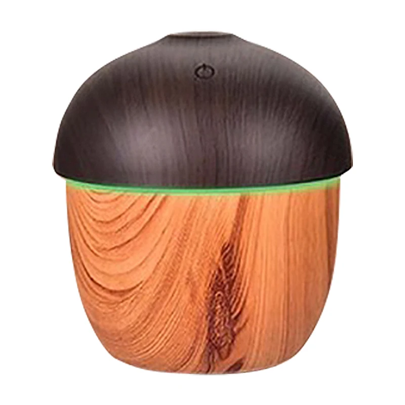 Wood Color Xmx-милый увлажнитель желудя с ночной лампой бесшумный настольный Usb зарядка - Color: Wood Color
