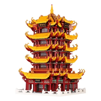 

XINGBAO 01024 6794pcs Building Blocks Bricks Compatible Architecture Chinese Yellow Tower Model Educational Toy Birthday Gift