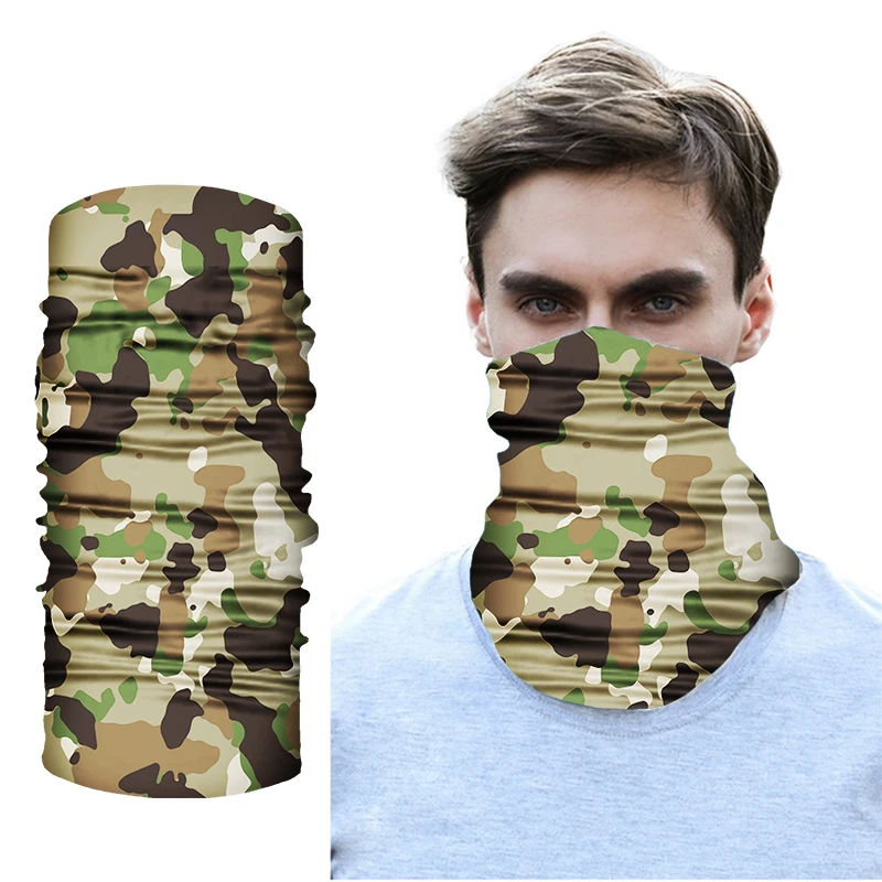 

Military Army Camouflage Series pattern Bandanas Mascarillas Sports Ride Bicycle Motorcycle Turban Magic Headband Veil Scarf