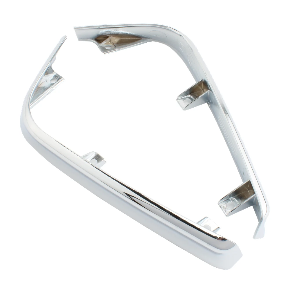1 Pair Trunk Lower Saddlebag Side Fairings Bent Trims Cover For Honda Goldwing GL1800 2001-2011 ABS Chrome motorcycle accessories motorcycle fairing