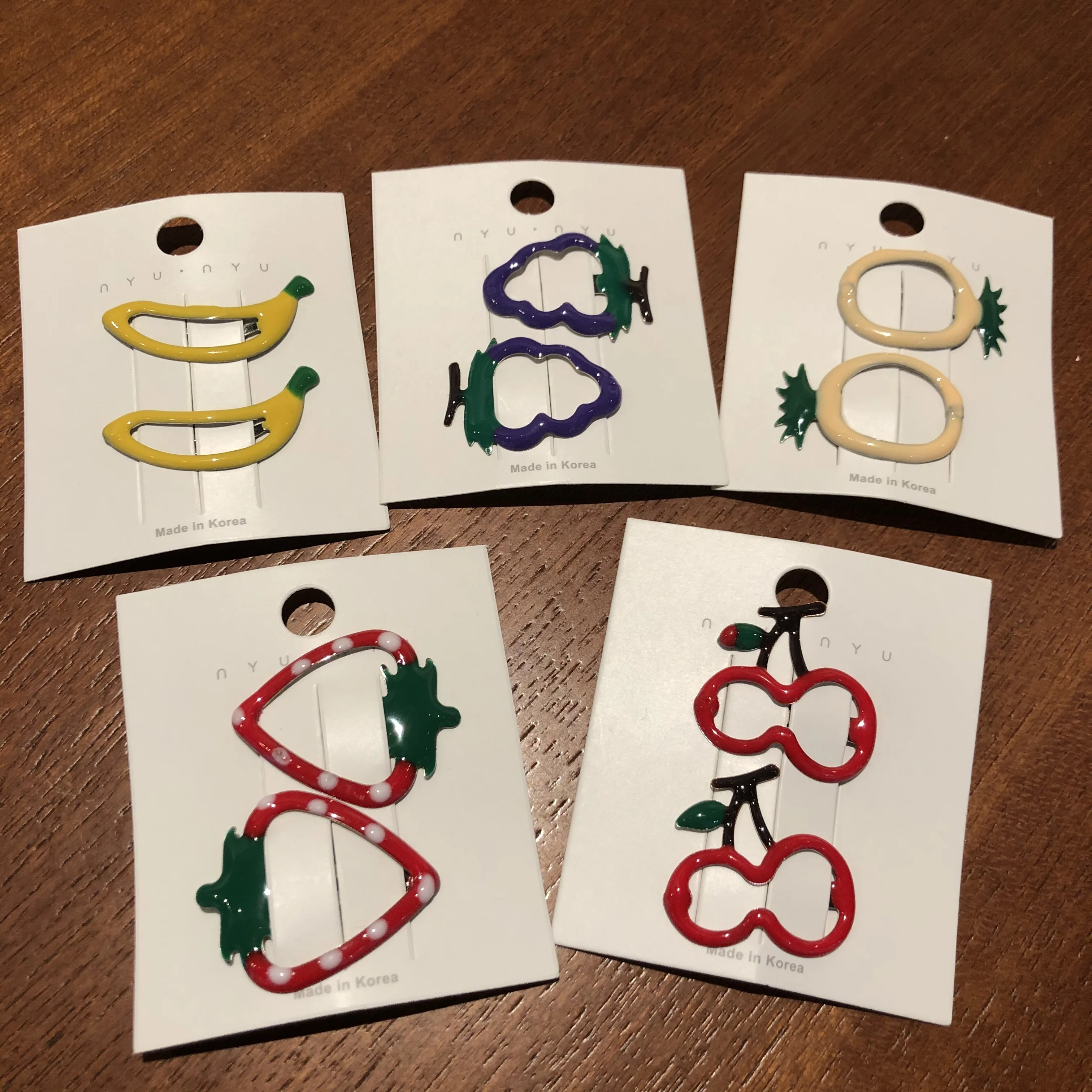 2 шт./компл. милые металлические заколки для волос с изображением мультяшных