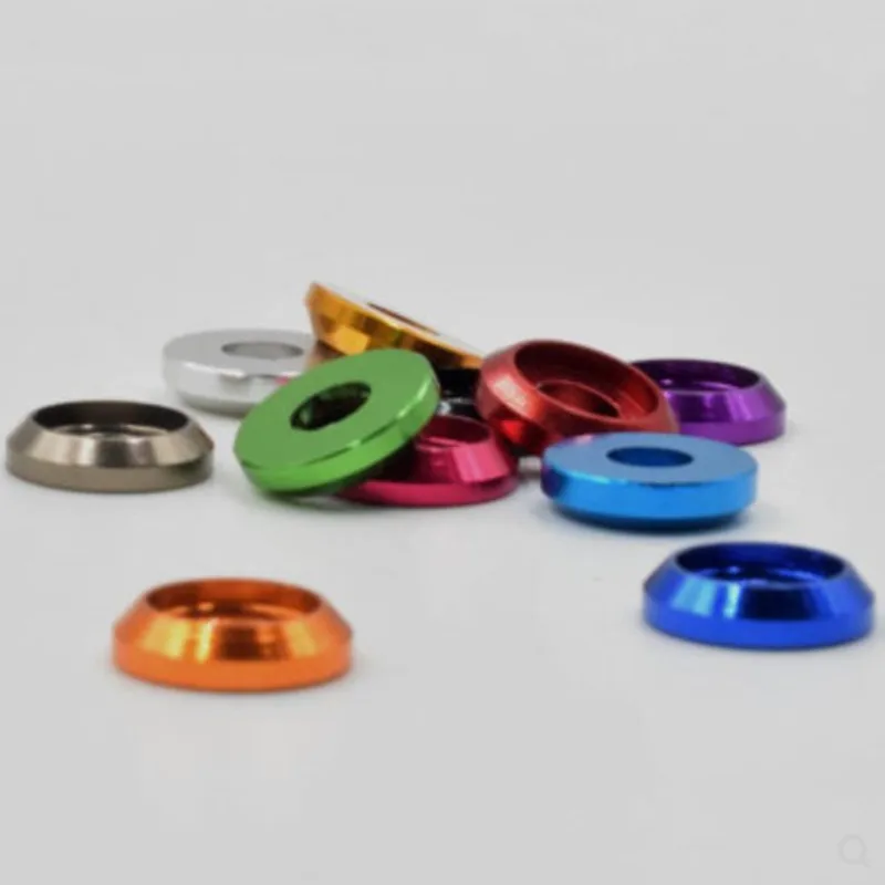 Details about   M2-M8 Colors Aluminum Alloy Washers Gasket for Pan Button Head Screw Bolts 