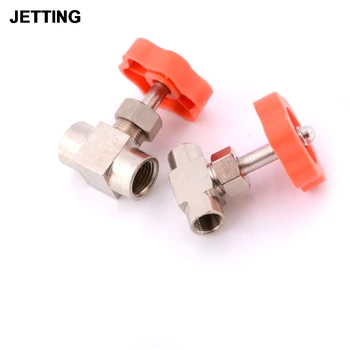 

New 1/8" 1/4" Nickel-Plated Brass Threaded Needle Valve