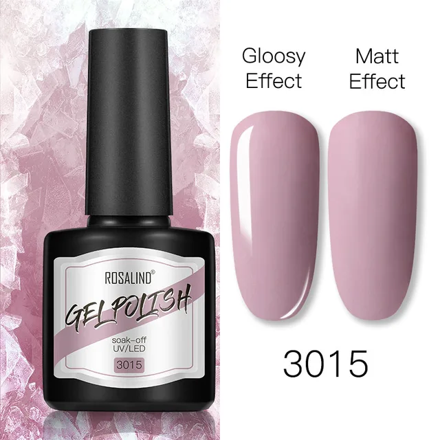 ROSALIND 8ml Gel Nail Polish Shiny Matte Effect Gel Polish For Manicure Nail Art Design Semi Permanent Painting Varnishes Gel RS17-3015