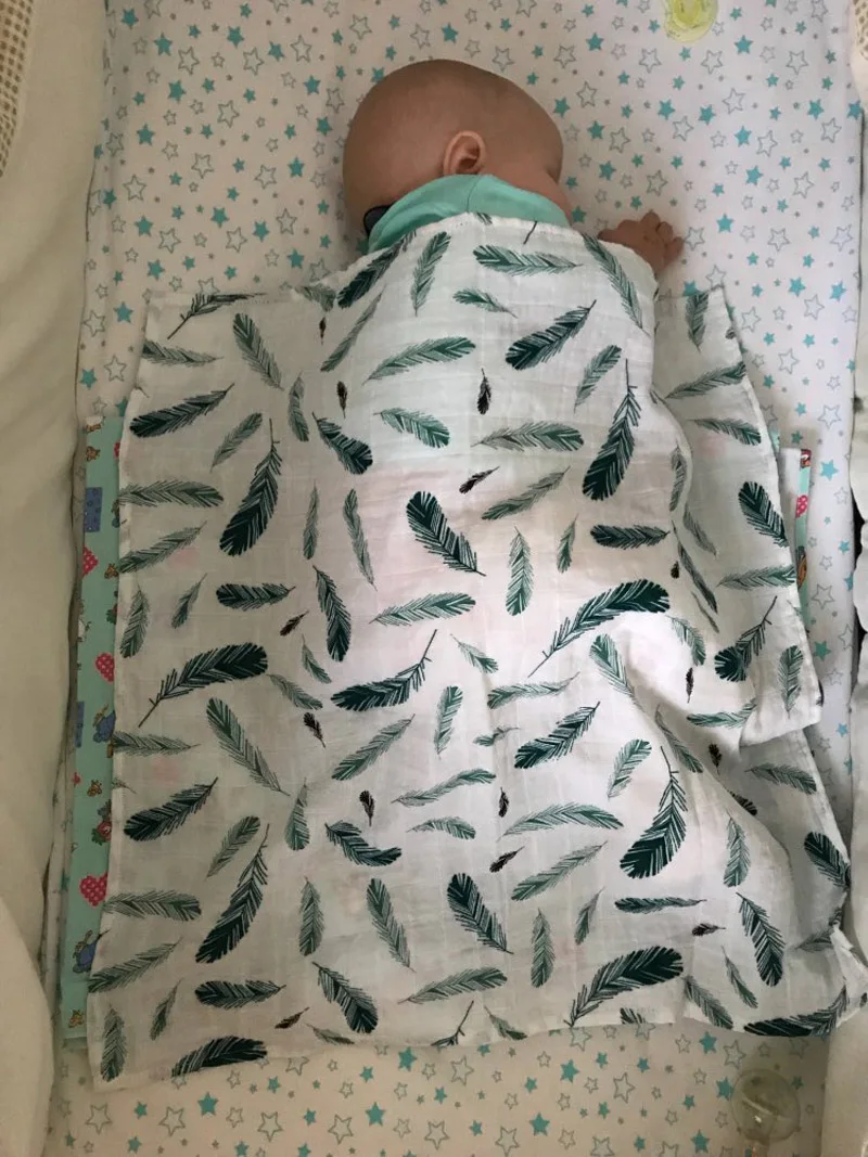 Хлопковое детское одеяло s для новорожденных, мягкое органическое хлопковое детское одеяло, муслиновое Пеленальное Одеяло для кормления, тканевое полотенце, шарф, детские вещи