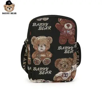 

Danny Bear Happy Bear Series Shoulder Bag Vintage Women Zipper Fabric Casual Crossbody Bag DMB9115082-087B