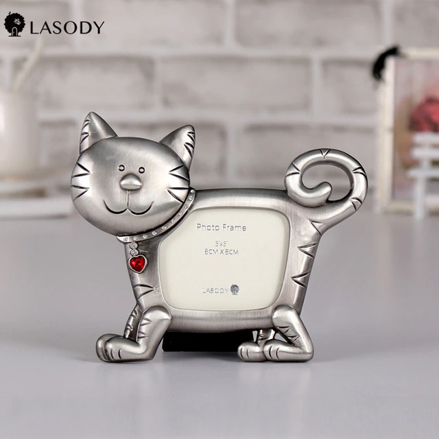 Metal Decoration Photo Frame Cat Pet Memorial Gift Kids Picture Frames Home  Decor LASODY - AliExpress