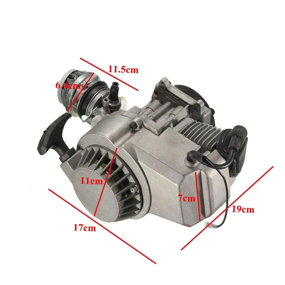 

Hot 49cc Minimotorbike Quad Engine Carburetor Pull Start Air Filter Minimoto Engine