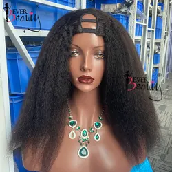 Kinky Straight U Part Wigs Human Hair Kinky Blow Out Wigs For Black Women Yaki Straight U Part Wig Ever Beauty Peruvian Remy