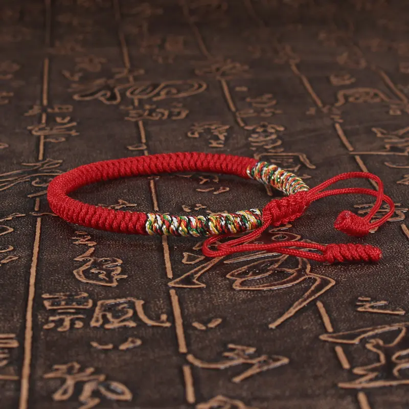 Tibetan Buddhist Lucky Bracelet bracelet jewelry Unisex Braid Red Thread Rope Adjustable King Kong Knot Bracelets for Womern Men Bangles Jewelry