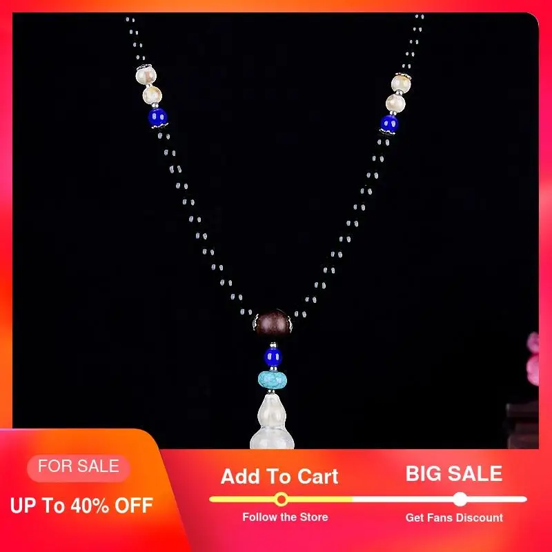 Керамическое длинное ожерелье Luckilyluke женские этнические ожерелья тыквы подвески