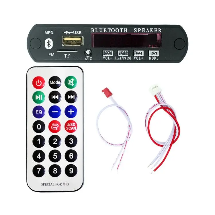 Модуль платы декодирования MP3 с Bluetooth со слотом для SD карты/USB/FM/удаленным модулем