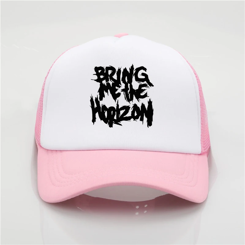 Модный сетчатый головной убор Bring Me The Horizon Band, бейсболка с принтом для мужчин и женщин, мужская летняя трендовая Кепка Солнцезащитная пляжный козырек, шляпа