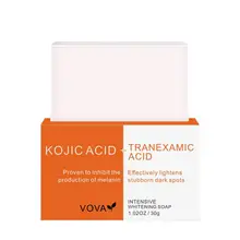 30g Kojic Acid Soap Dark Black Skin Lightening Soap Face Body Bleaching Handmade Soap Whitening Brighten Repair Skin Care TSLM1
